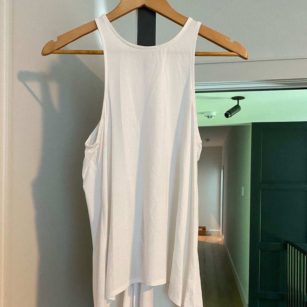 Carbon38 white open back tank